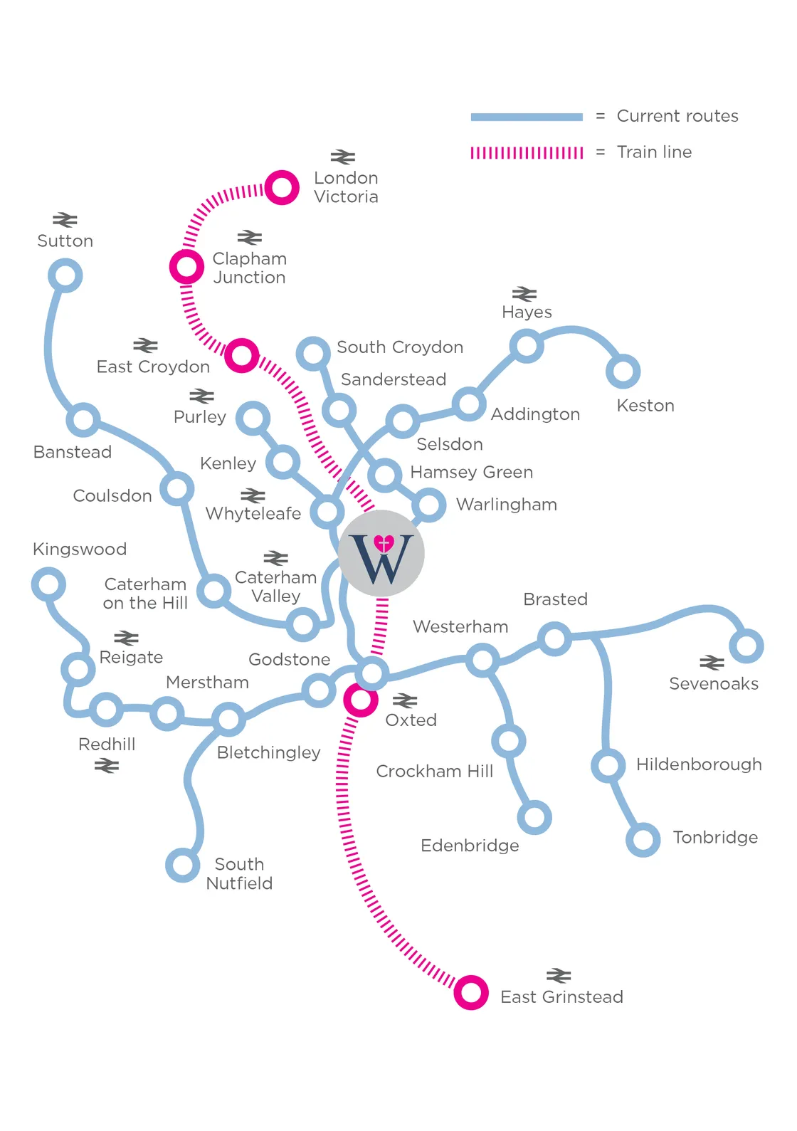 Woldingham is easily accessible by road, train or plane...