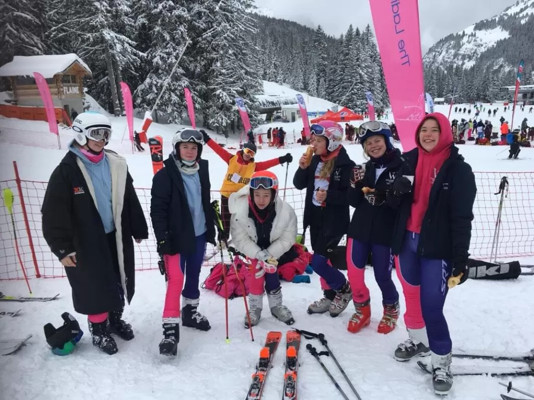 Skiers Compete In 2019 British Schoolgirls' Races