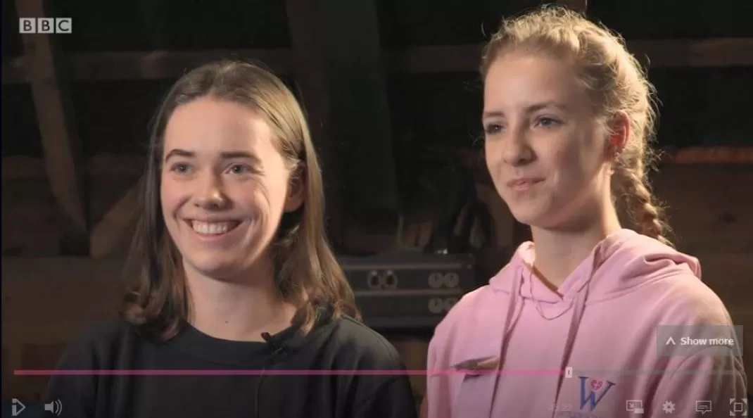 Lily and Grace appear on BBC One