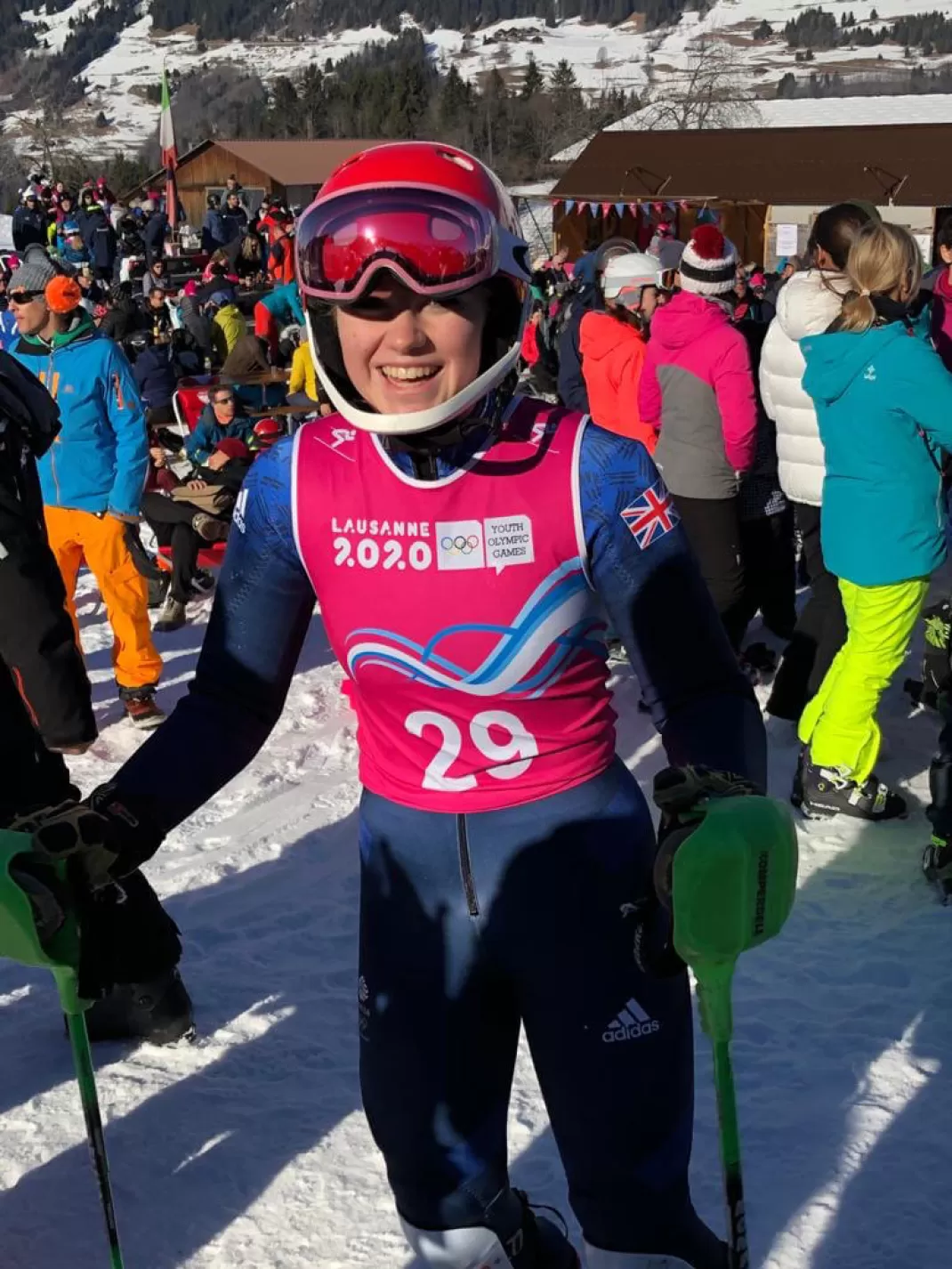 Sophie skis for Team GB at Youth Olympic Games