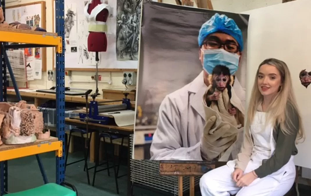 New Artist in Residence inspires art students with her amazing paintings