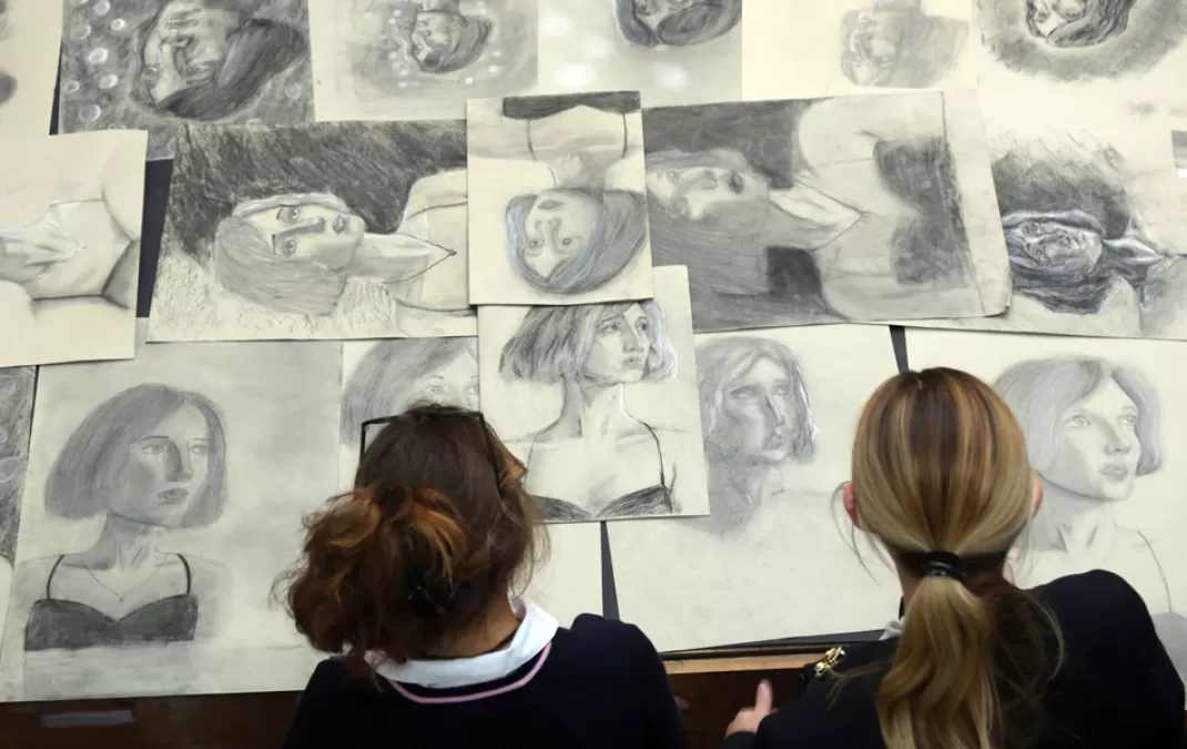 Inspiring art workshops offer students a variety of approaches to portraiture