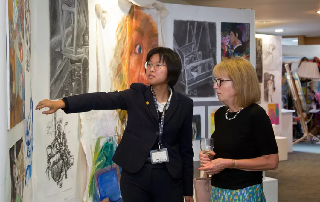 Unparalleled exhibition of student artwork delights guests