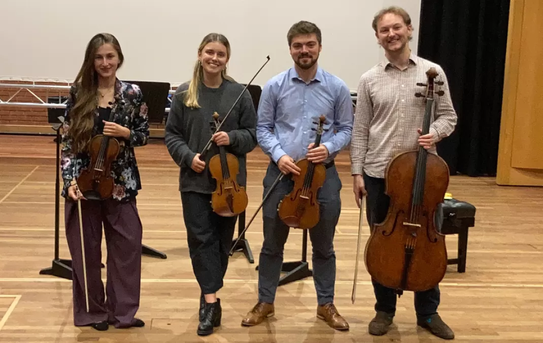 Woldingham welcomes Arva Quartet as our new resident ensemble