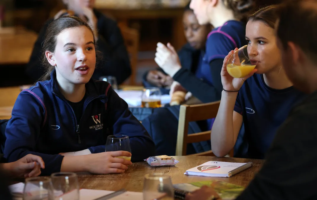 Students reflect on academic work and complete ‘fulfilment wheels’ during Brain Breakfast