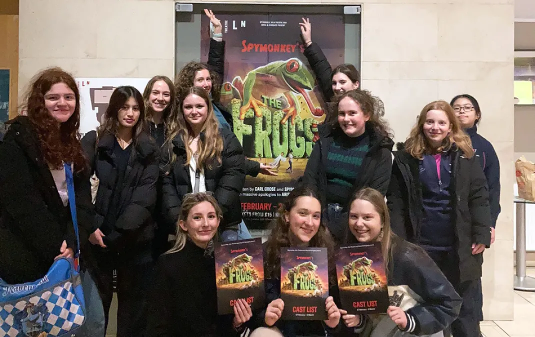 Classics students charmed by performance of oldest surviving comedy, Aristophanes’ Frogs
