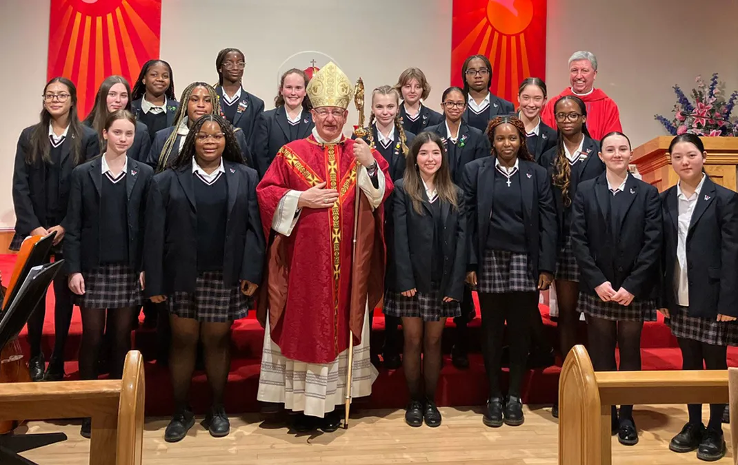 A happy and joyful occasion as the Bishop of Arundel and Brighton confirms students