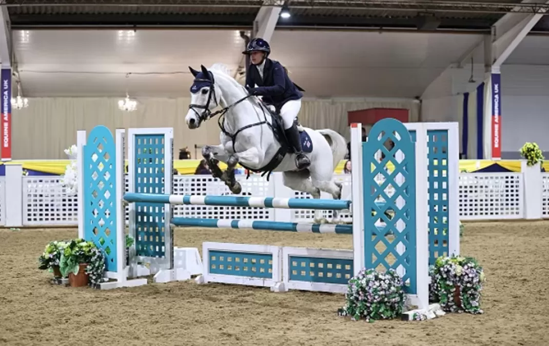 Emilia and horse Mickey give a fantastic performance in their first national competition together