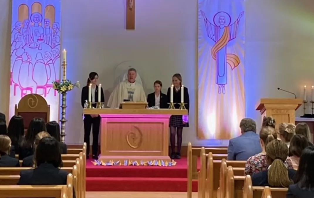 Students celebrate first Holy Communion on Good Shepherd Sunday