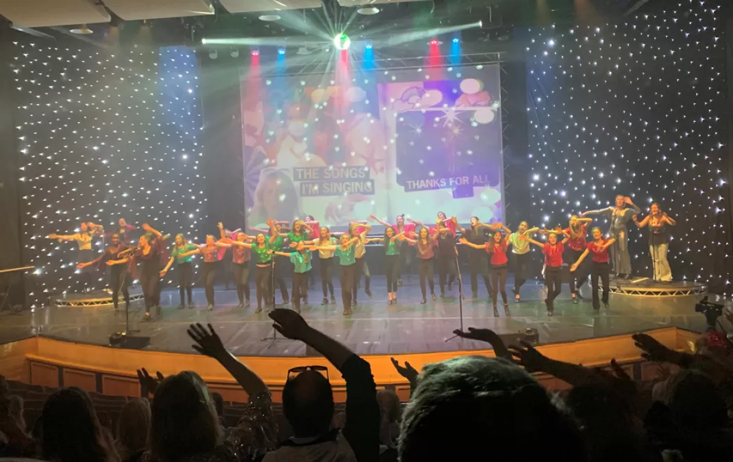 Fabulous fun from Woldingham’s Glee Club at “Mamma Mia! Madness”