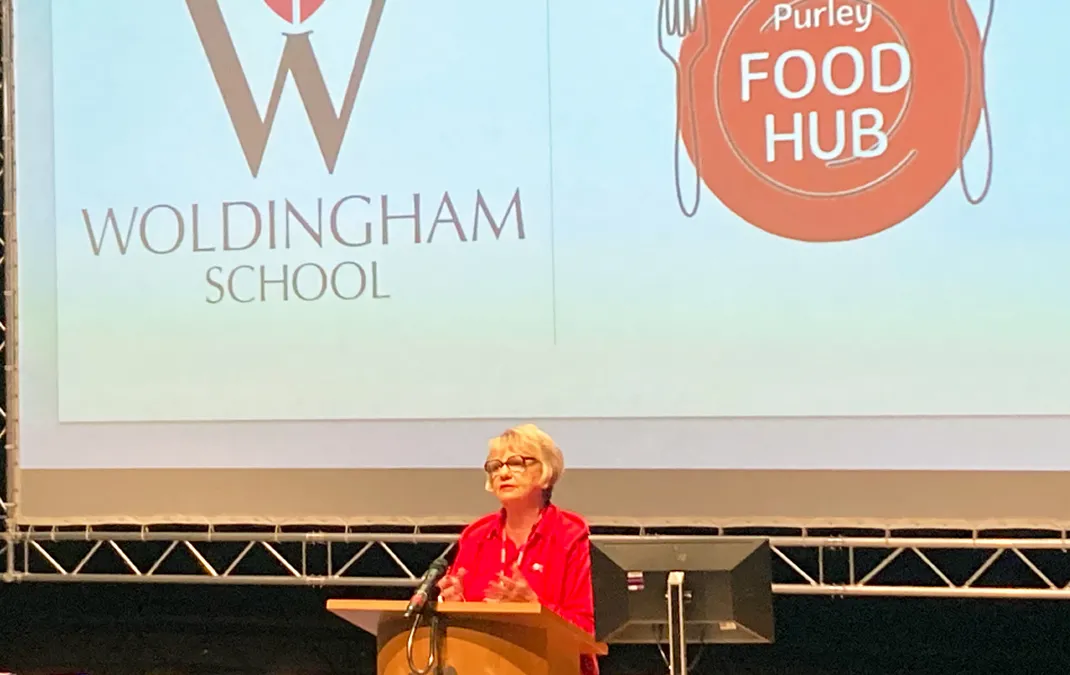 Woldingham supports the work of Purley Food Hub with Harvest Festival donations