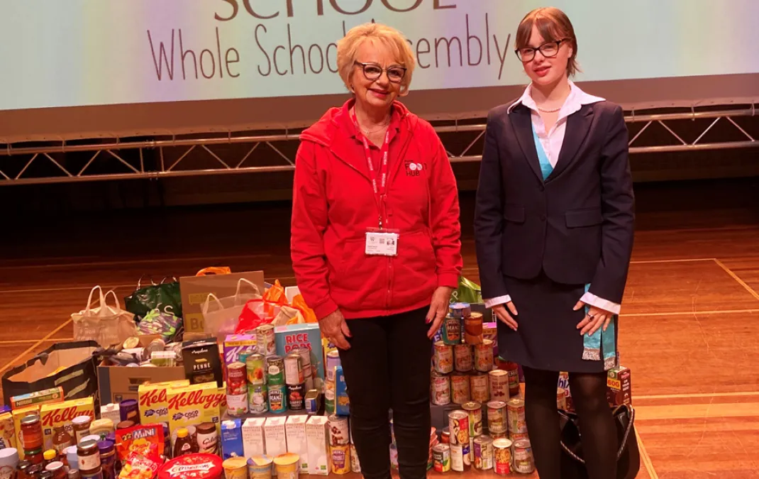 Harvest Festival donations support Purley Food Hub’s work with local people in need