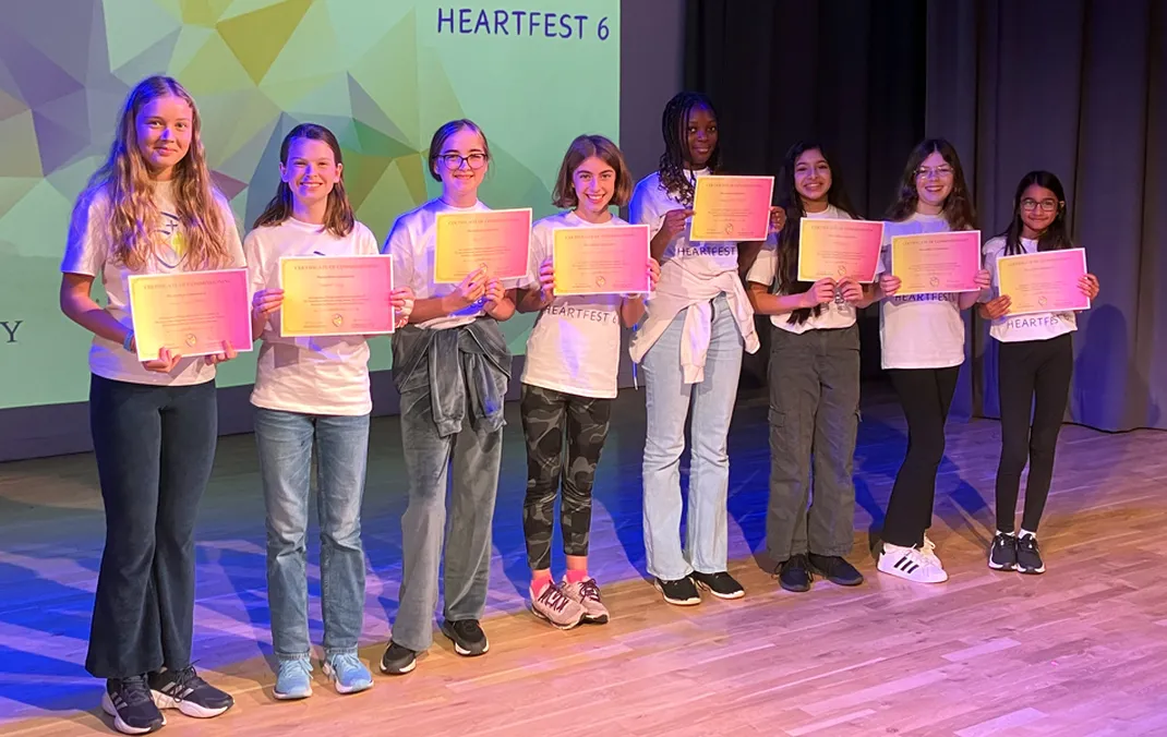 Year 8 students celebrate 50th anniversary of Sacred Heart goals at Heart Fest