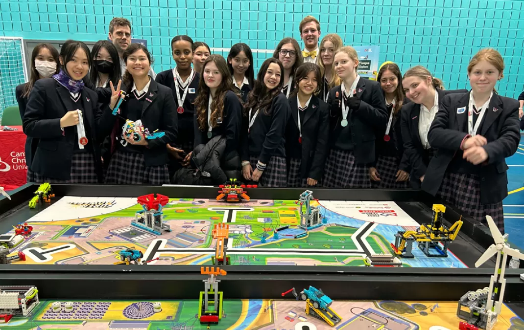 ‘Rising stars’ trophy for computer science team at First LEGO League tournament
