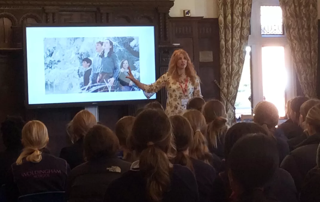 Author M A Bennet tells students about the inspirations behind her popular novels