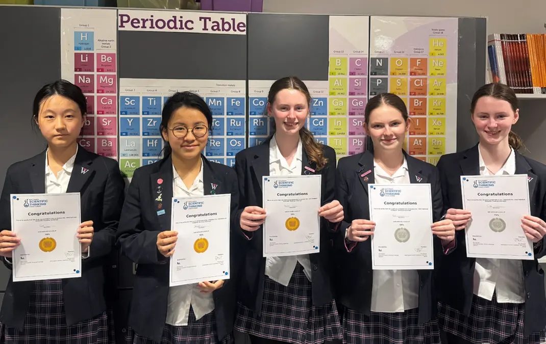 Student success in National Scientific Thinking Challenge