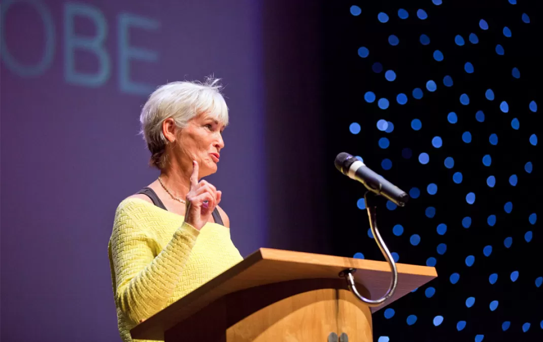Prize Day guest speaker Judy Murray OBE encourages students to follow their passion