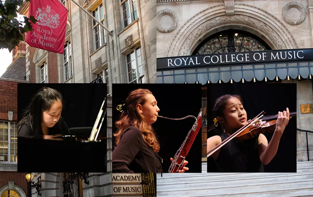 Music scholars Fiona, Isabel and Lilico selected for Saturday study at world-famous conservatoires