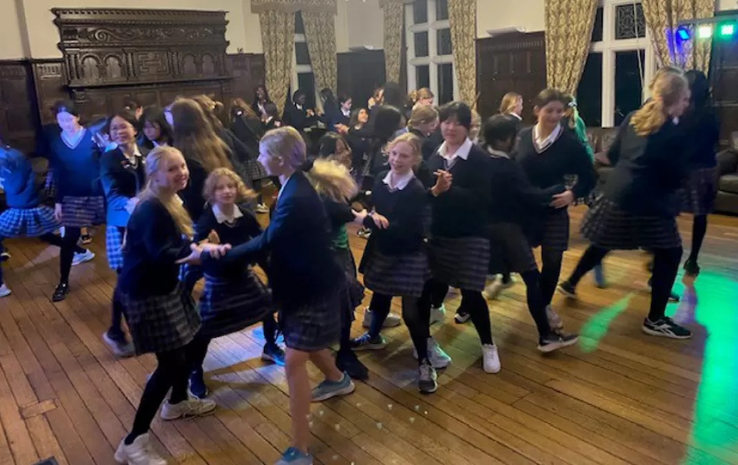 Students have a reeling good time in celebration of Burns Night