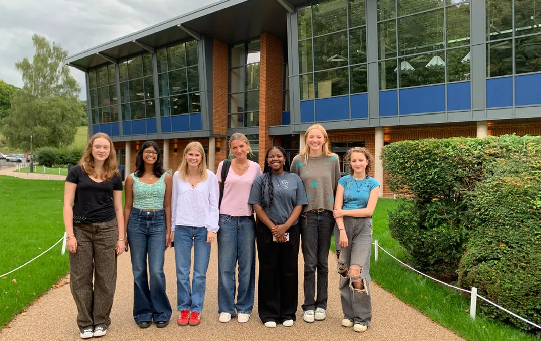 Students bowled over by Woldingham’s new purpose-built Sixth Form Centre and Library