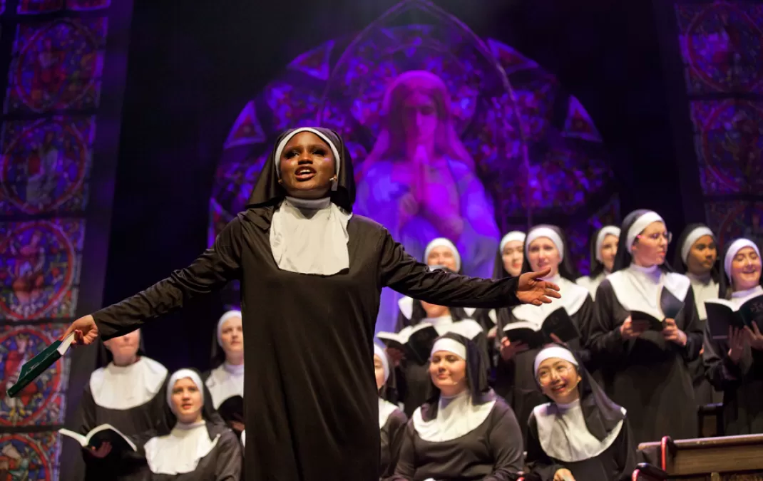 Sixth Form production of Sister Act The Musical was “Fabulous, Baby”