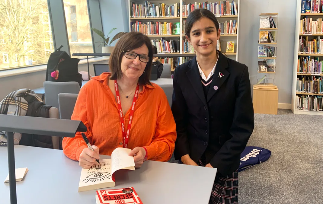 Students inspired by visit from author Sophie McKenzie