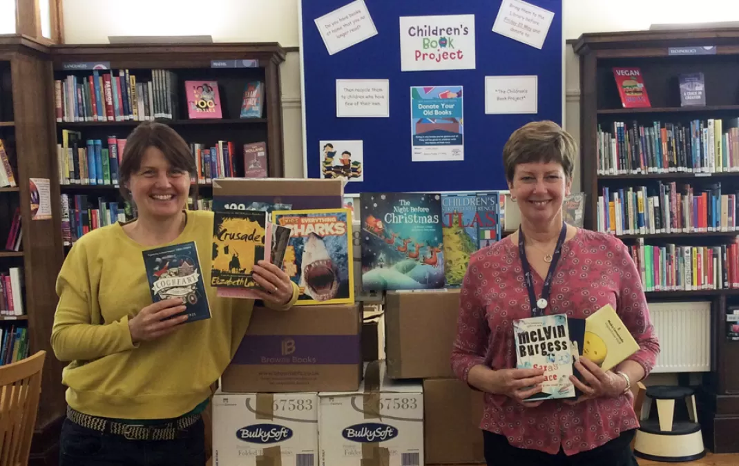 Woldingham community donates more than 1200 books to support The Children’s Book Project